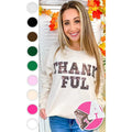 Thankful Sequin Graphic Sweatshirt T-Shirts, Hoodie | CiraTrend.com