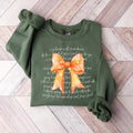 Thanksgiving Bible Verses Sweatshirt, Coquette Fall Bow Sweater, png, Thanksgiving Bible Verse Shirt, Fall Jesus Shirt,...