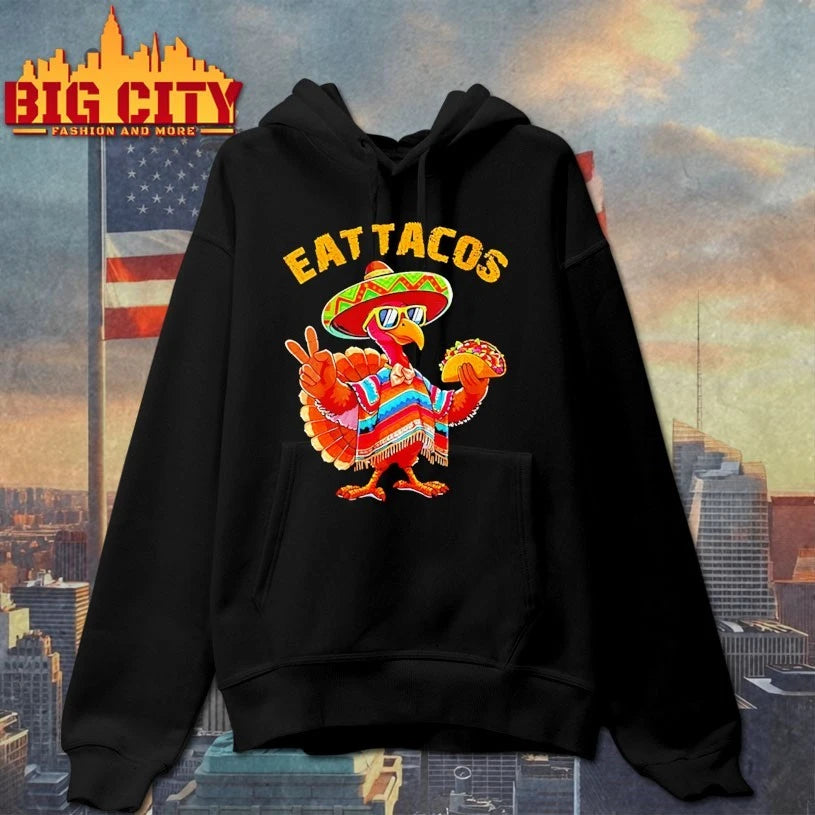 Thanksgiving Day Turkey Eat Tacos Mexican shirt