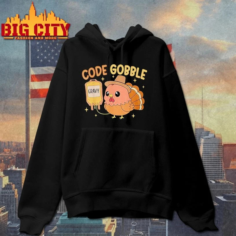 Thanksgiving Nurse Code Gobble Funny RN CNA shirt
