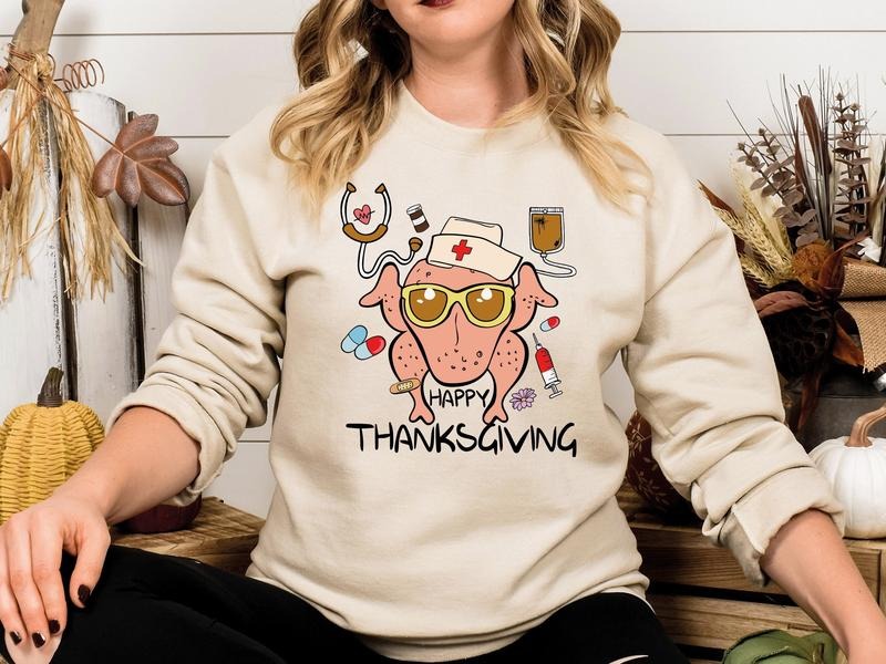 Thanksgiving Nurse Shirt  Nurse Turkey Shirt  ED Nurse Sweatshirt  Turkey Er Shirt  Er Nurse Thankful Tee  Pumpkin Season...