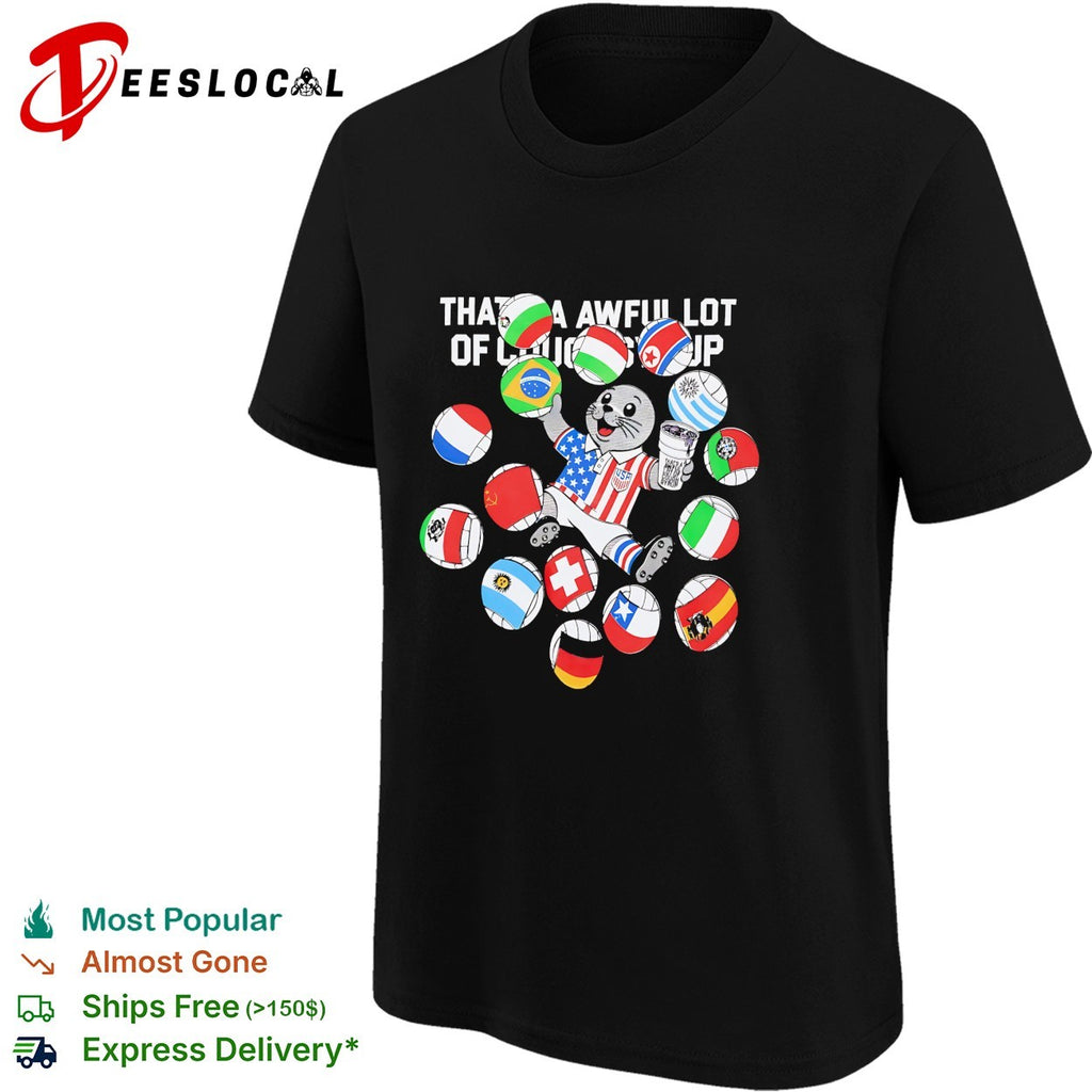 That’s a awful lot of cough syrup mascot flags collage shirt