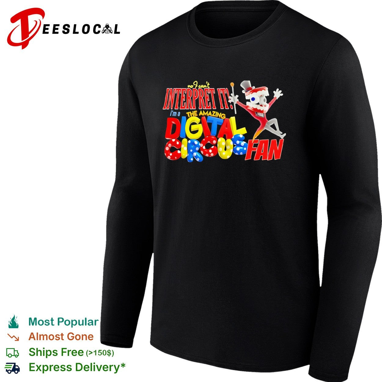 The Amazing Digital Circus Caine no I cant interpret it im a fan teeth character shirt