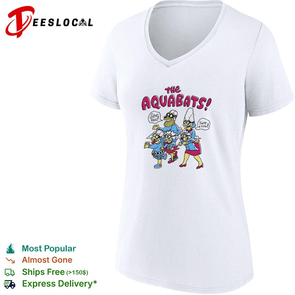 The Aquabats super rad cartoon family shirt