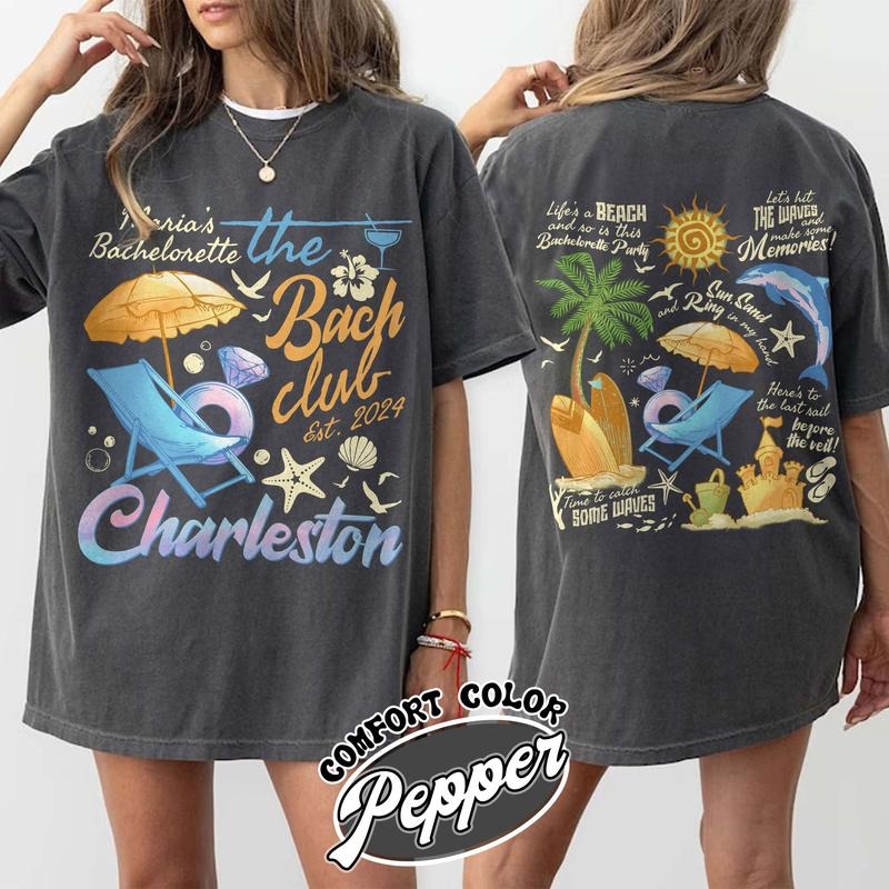 The Bach Club Bachelorette Party Comfort Color Shirts,The Bach Club Shirt,Bach Girls Club,Custom Location Bachelorette...