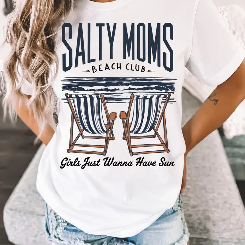 The Beach Club Shirt , Trendy Summer Shirt, Aesthetic Beach Shirt , Retro Beach Girl Shirt, Funny Sarcastic Mom Shirt, Mother's Day Shirt