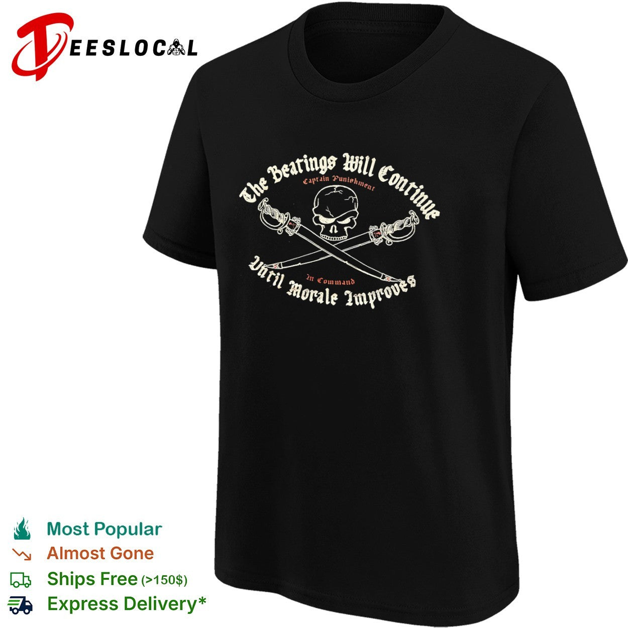 The Beatings Will Continue until Morale Improves Captain Punishment in Command shirt