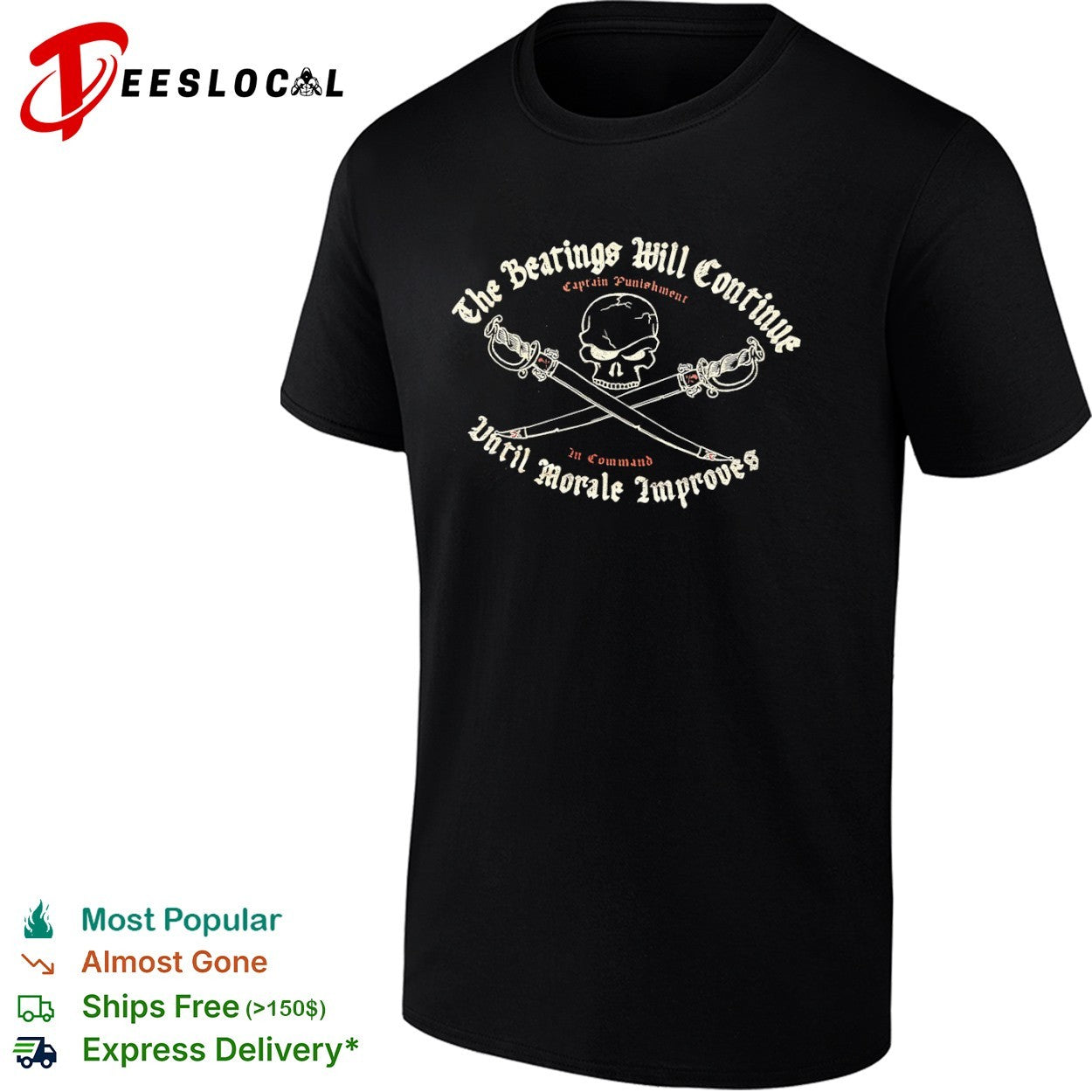 The Beatings Will Continue until Morale Improves Captain Punishment in Command shirt