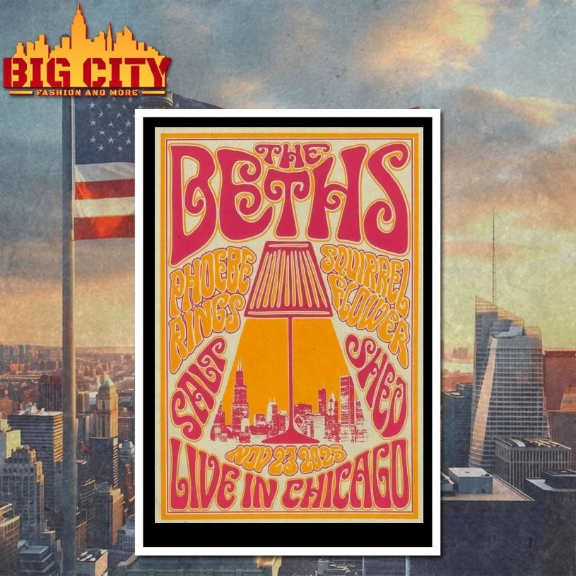 The Beths Nov 23 2025 The Salt Shed In Chicago IL Poster shirt