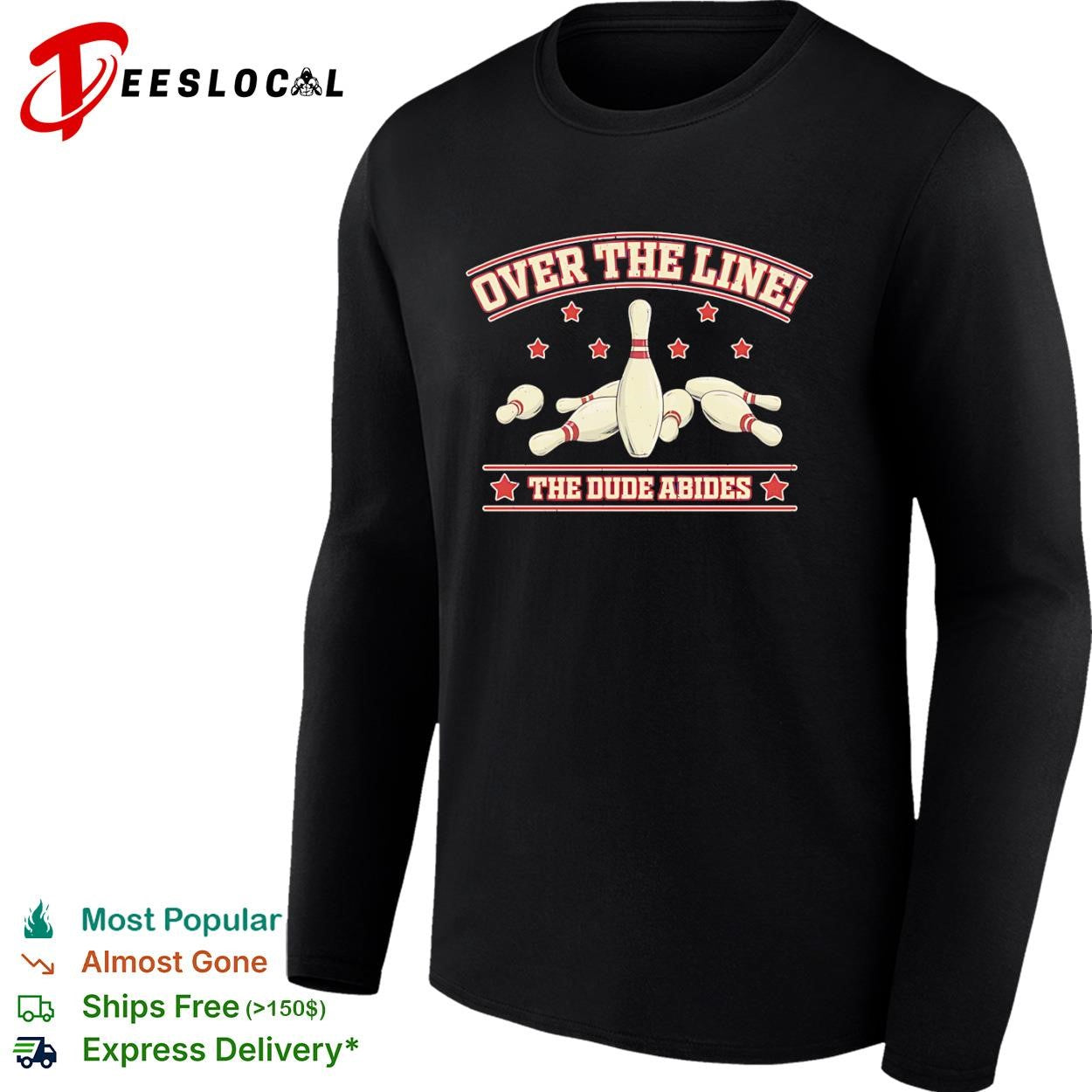 The Big Lebowski a bowling The Dude Abides shirt