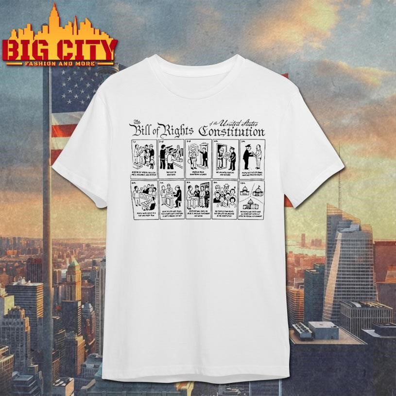 The Bill Of Rights The United States Constitution Illustrated Ringer Shirt