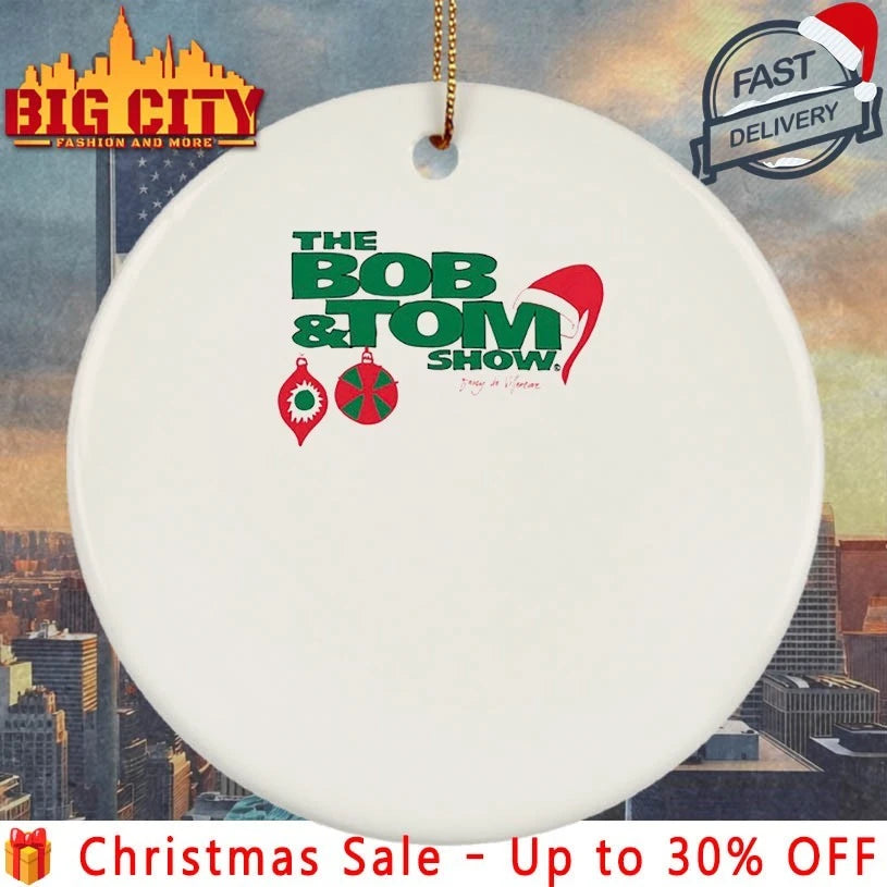 The Bob &amp; Tom Show Holiday santa hat shirt