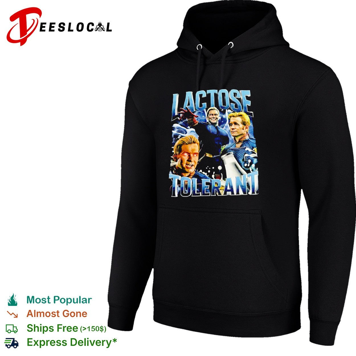 The Boys Homelander lactose tolerant milk parody shirt