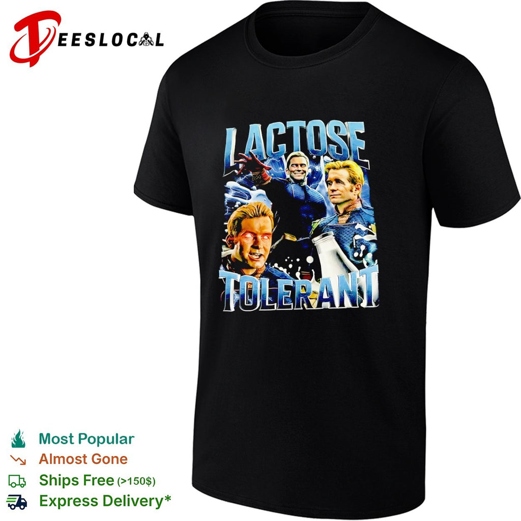 The Boys Homelander lactose tolerant milk parody shirt