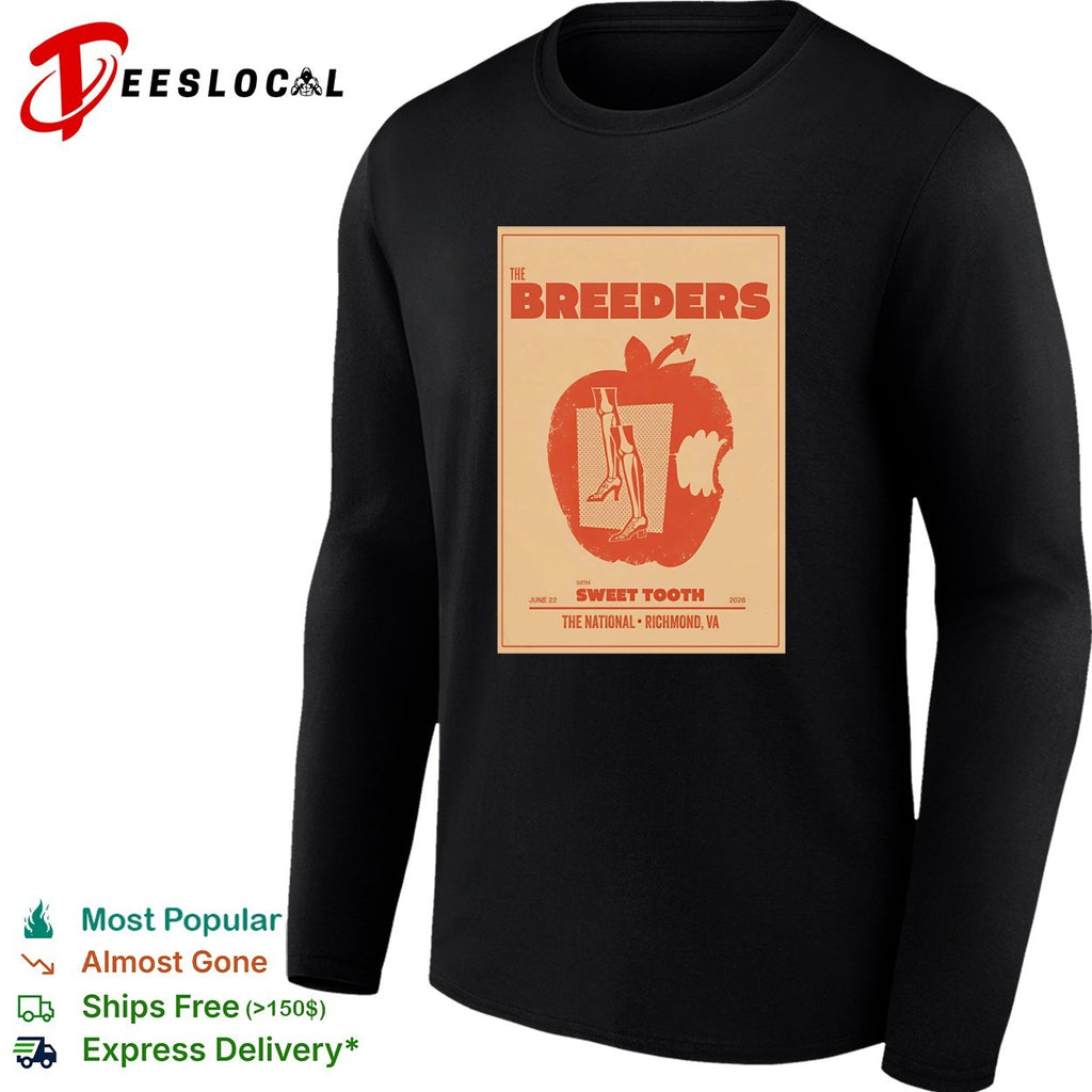 The Breeders with Sweet Tooth The National Richmond Virginia poster shirt