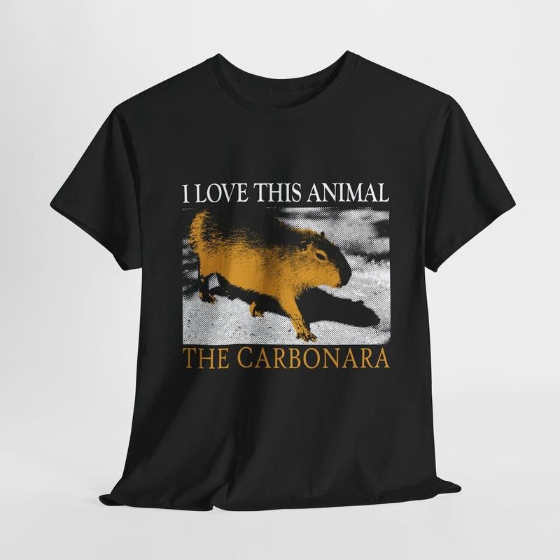 The Carbonara Capybara T-Shirt Hoodie, Sweatshirt | CiraTrend.com