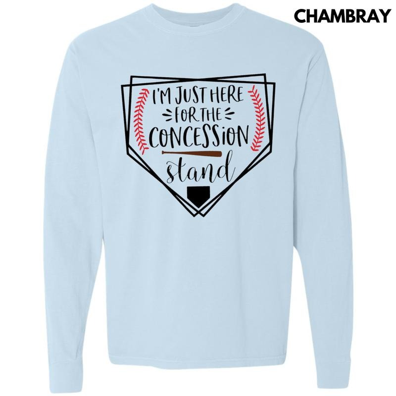 The Concession Stand Long Sleeve Comfort Colors T-Shirt Hoodie, Sweatshirt | CiraTrend.com