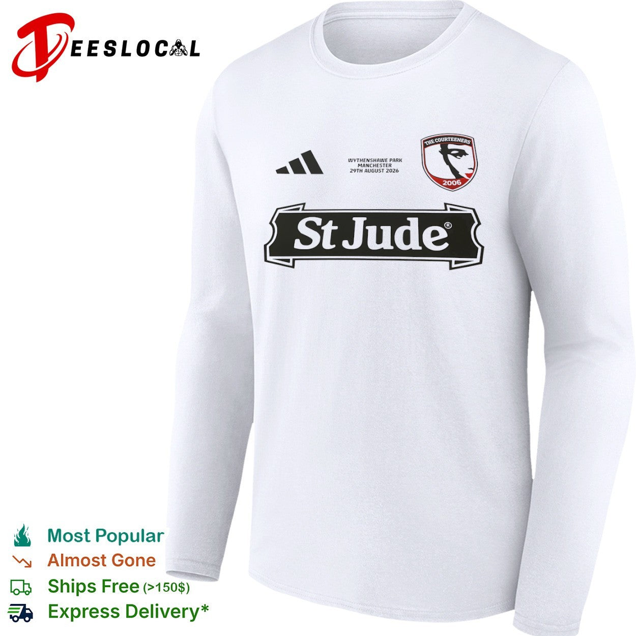 The Courteeners Wythenshawe Park Manchester 2026 St Jude shirt