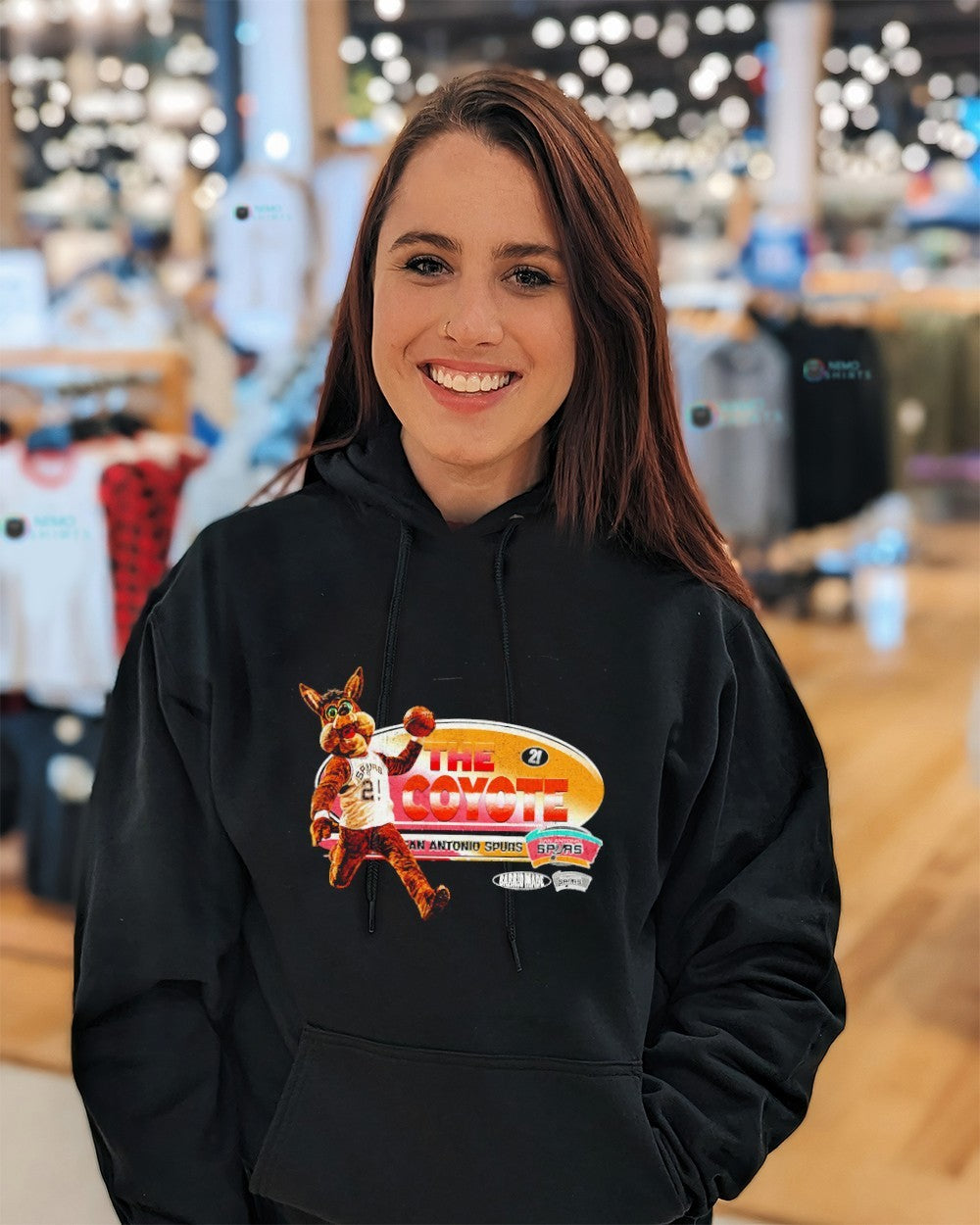 The Coyote mascot San Antonio Spurs shirt