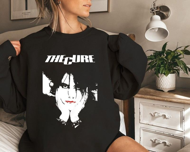 The Cure Lovesong Sweatshirt, Retro Band Fan Graphic Tribute