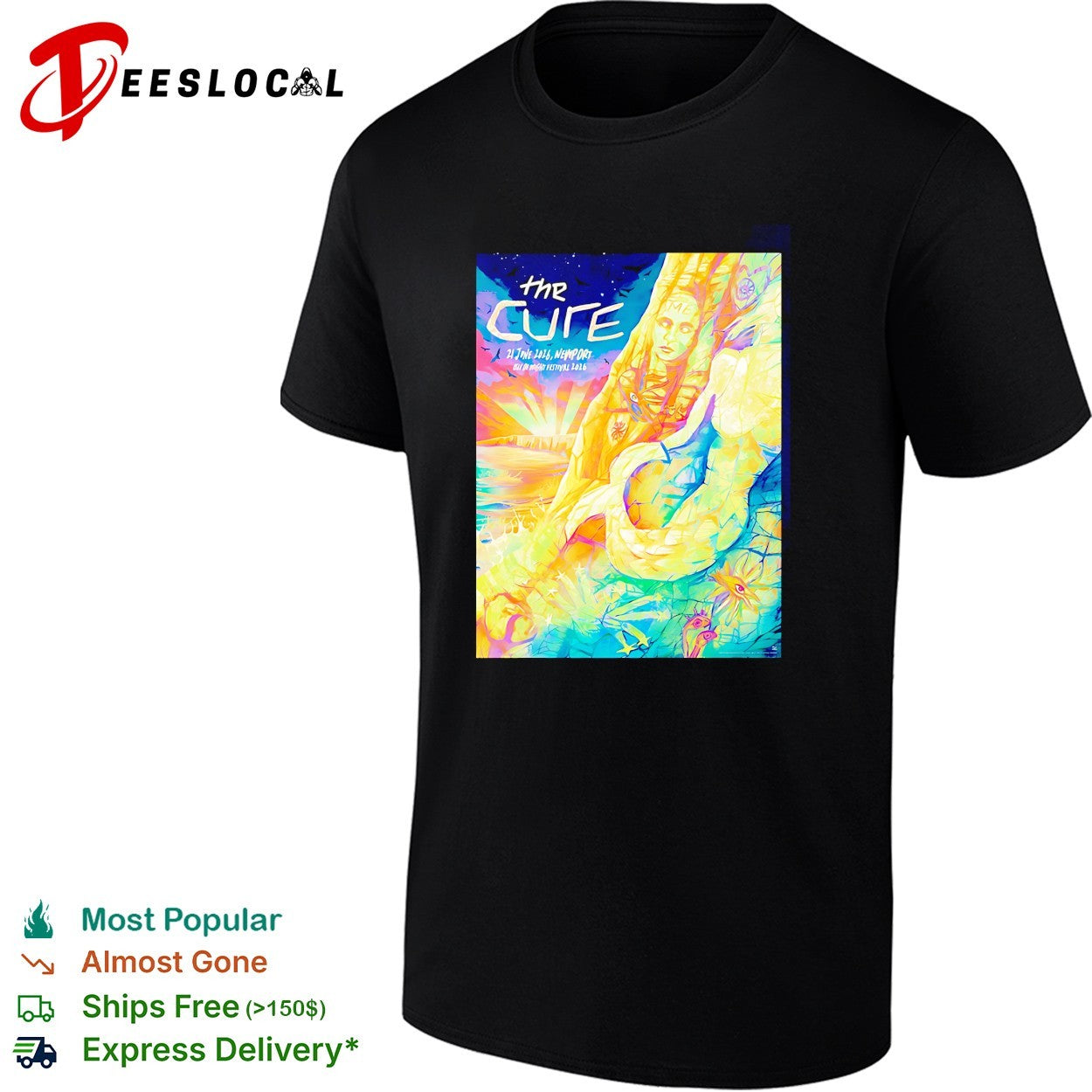 The Cure Newport UK 2026 Isle of Wight Festival On 21 June 2026 shirt