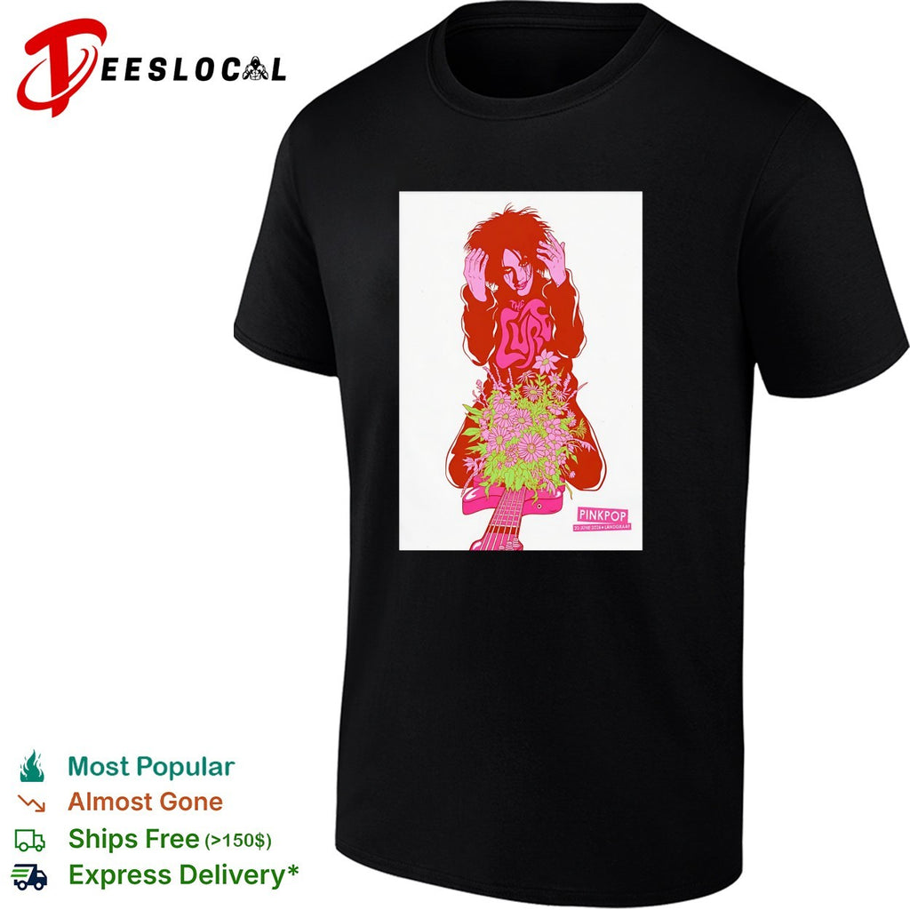 The Cure Pinkpop 2026 Landgraaf poster shirt