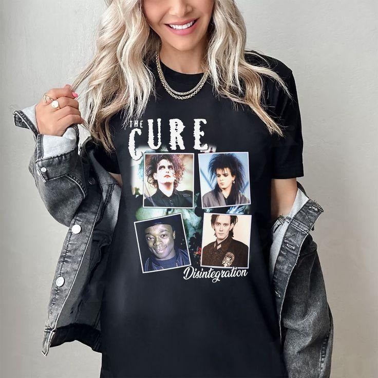 The Cure Shirt, The Cure Vintage Band T-Shirt, The Cure Tee, The Cure Tour Shirt, Fan Gifts in 2024 Cure shirts, Vintage...