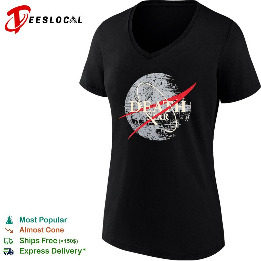 The Death Star and the NASA logo shirt