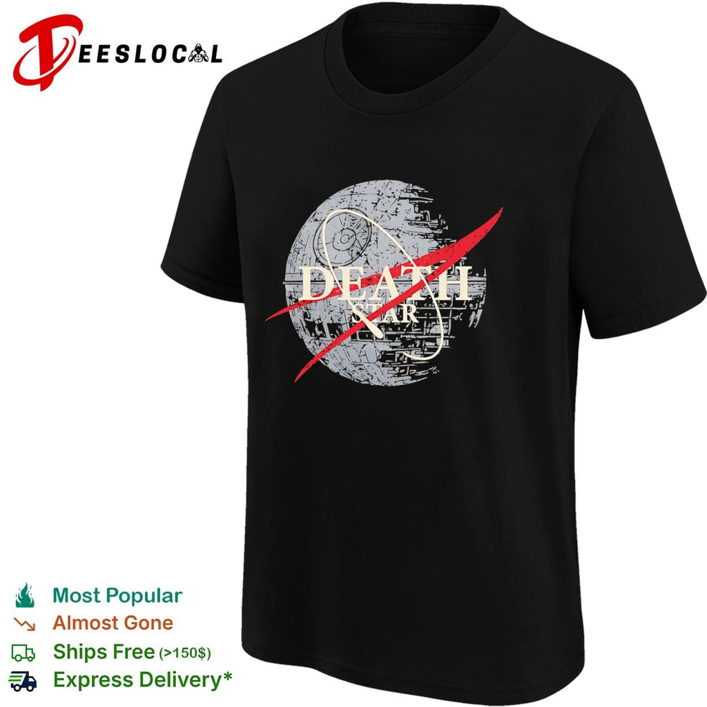 The Death Star and the NASA logo shirt