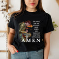 The Devil Saw Me With My Head Down and Thought He'd Won Until I Said Amen T-Shirt Casual Style Crew Neck Short Sleeve...