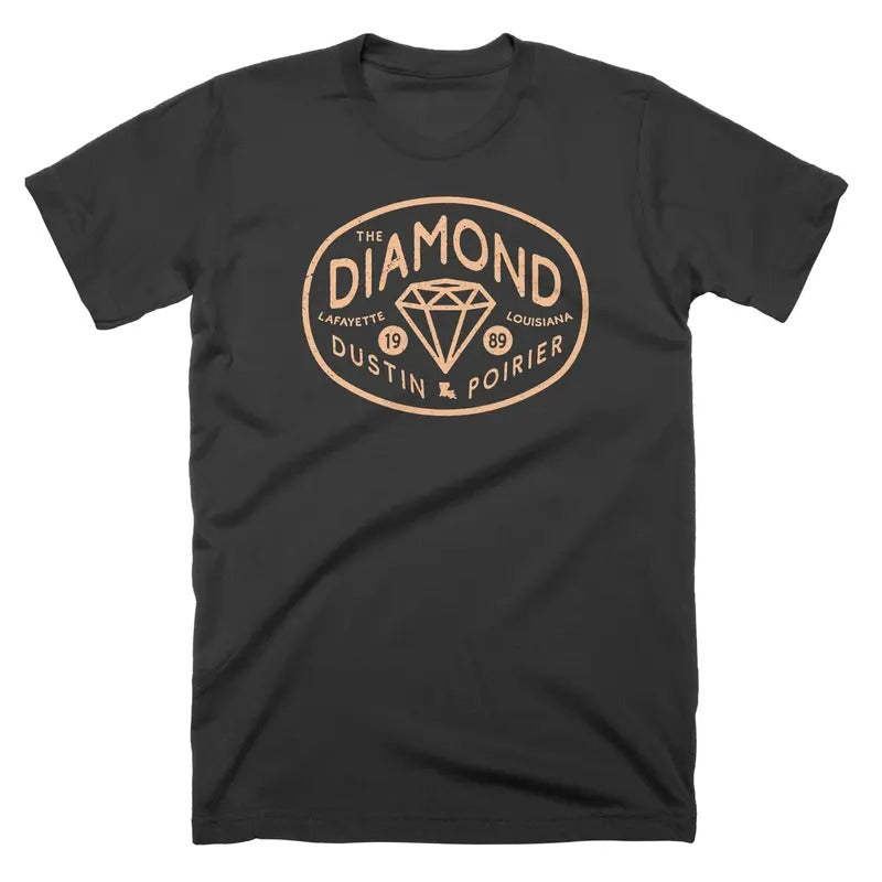 The Diamond Wordmark Dustin Poirier Shirt, Vintage MMA UFC Tee, Gift For Fans Cotton Crewneck Hoodie, Sweatshirt