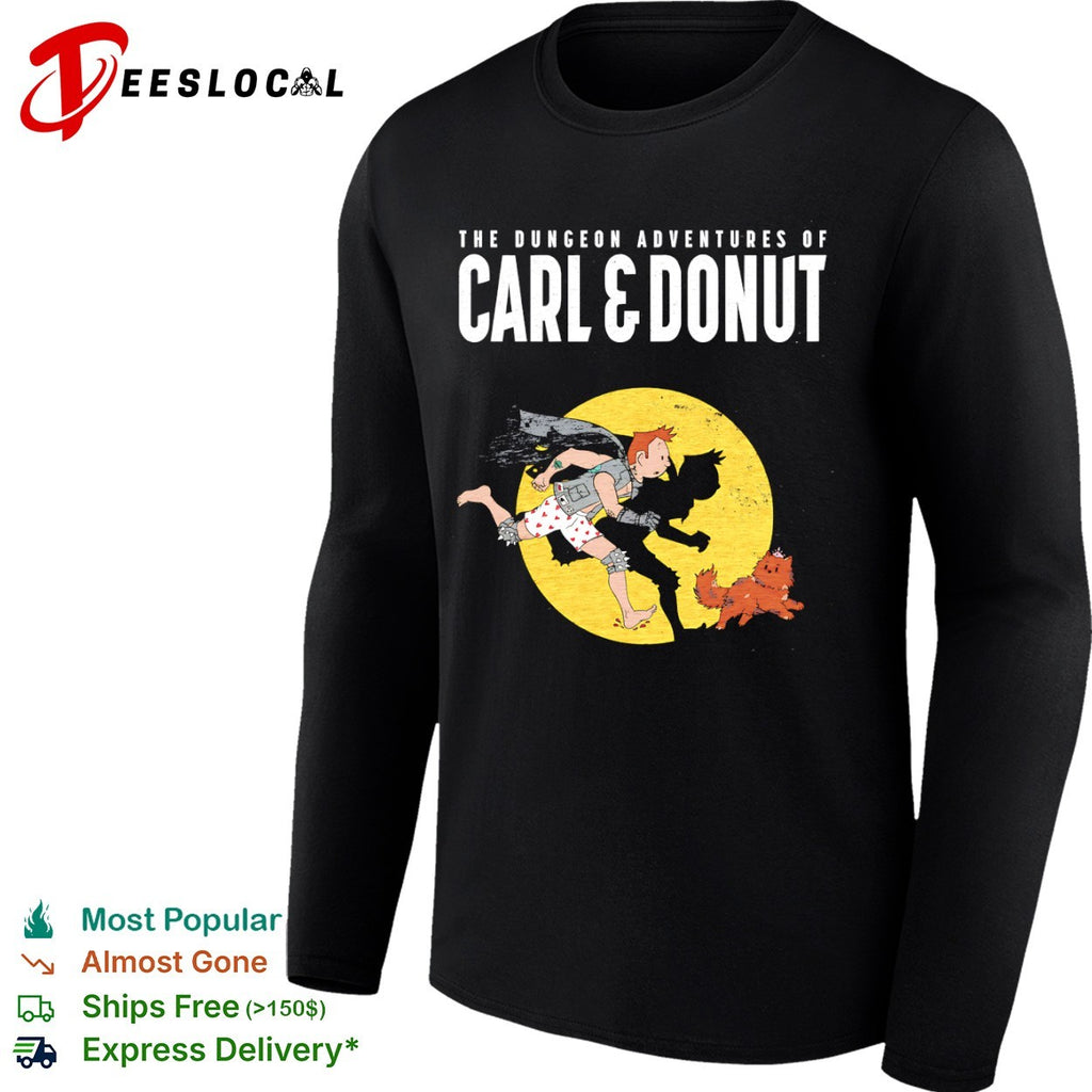 The Dungeon Adventures of Carl and Donut Tintin Shirt
