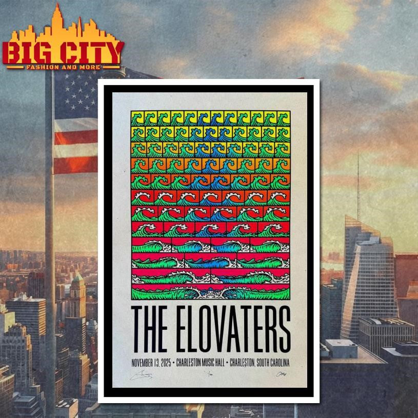 The Elovaters Concert Charleston, SC Nov 13 2025 Poster Shirt