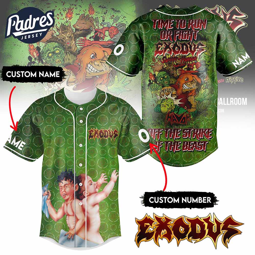 The Exodus Baseball Jersey Outfit - Padres Jersey Oasis: Elevate Your Baseball Style Game