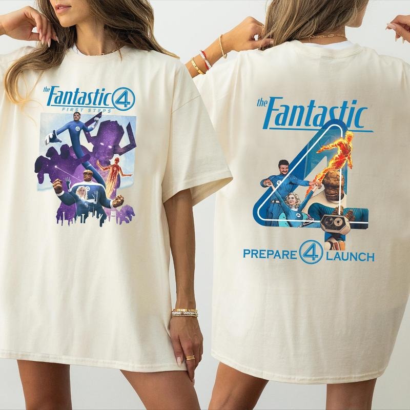 The Fantastic Four First Steps Prepare 4 Lauch 2025 T-Shirt Hoodie, Sweatshirt | CiraTrend.com