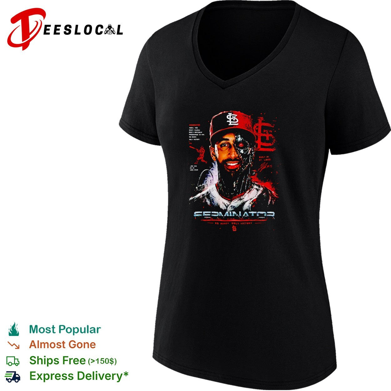 The Ferminator Tom Henke St. Louis Cardinals mop mercy only victory shirt