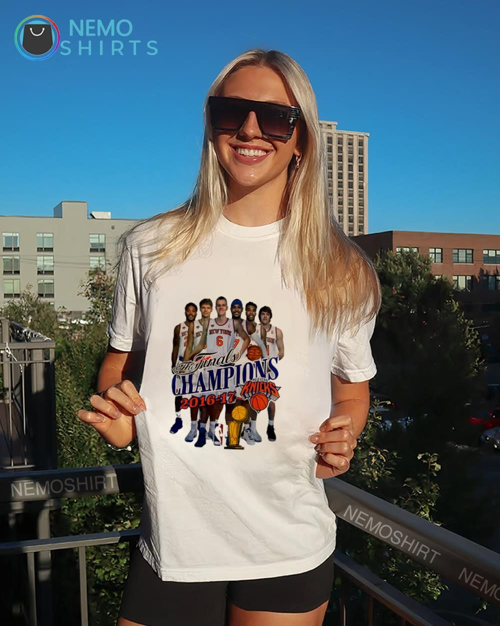 The Finals Champions 2016-17 New York Knicks roster shirt