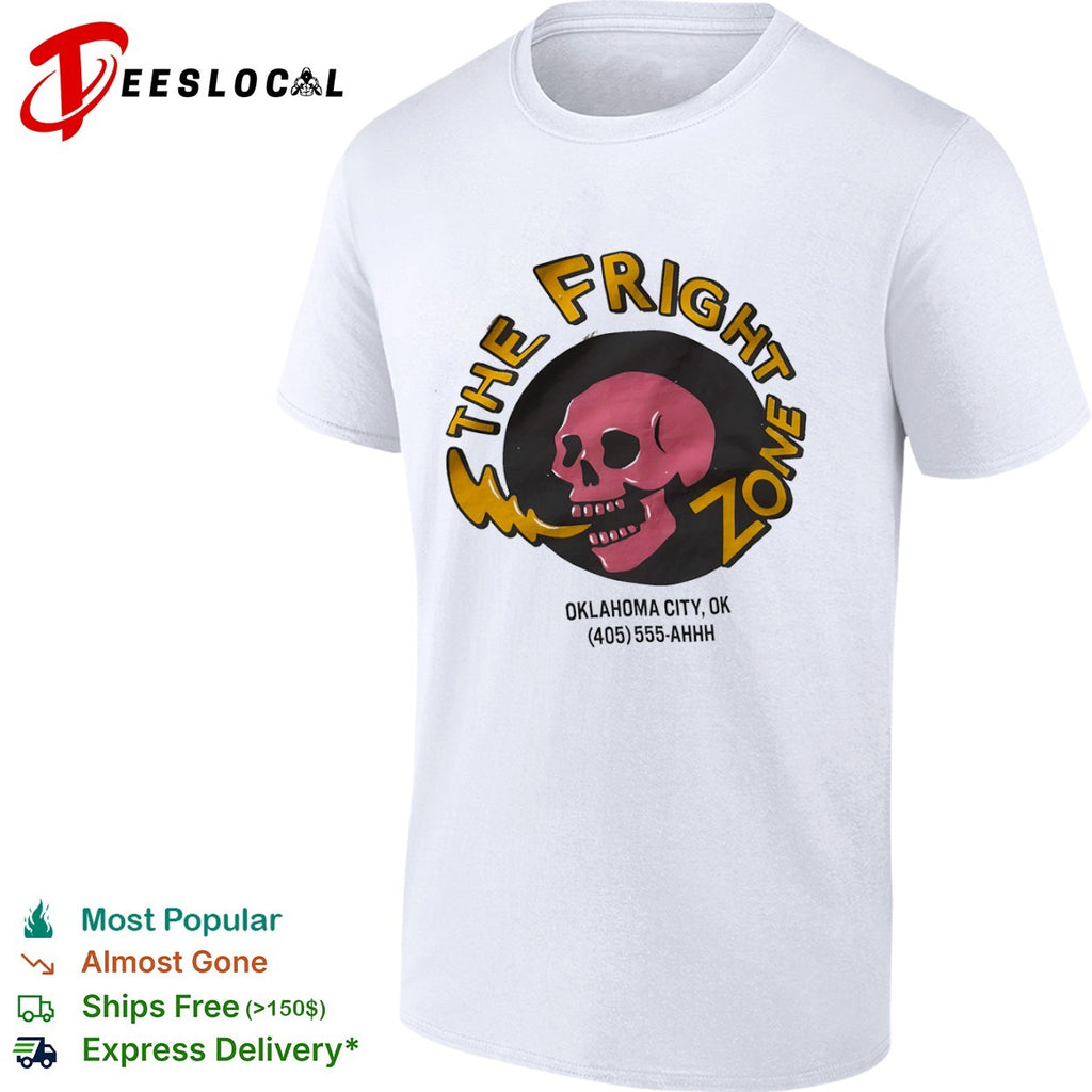 The Fright Zone Oklahoma City skull cartoon shirt
