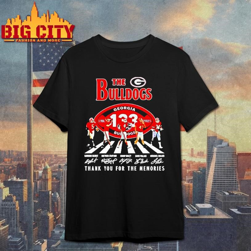 The Georgia Bulldogs 1892 2025 Signature Thank You For The Memories Shirt