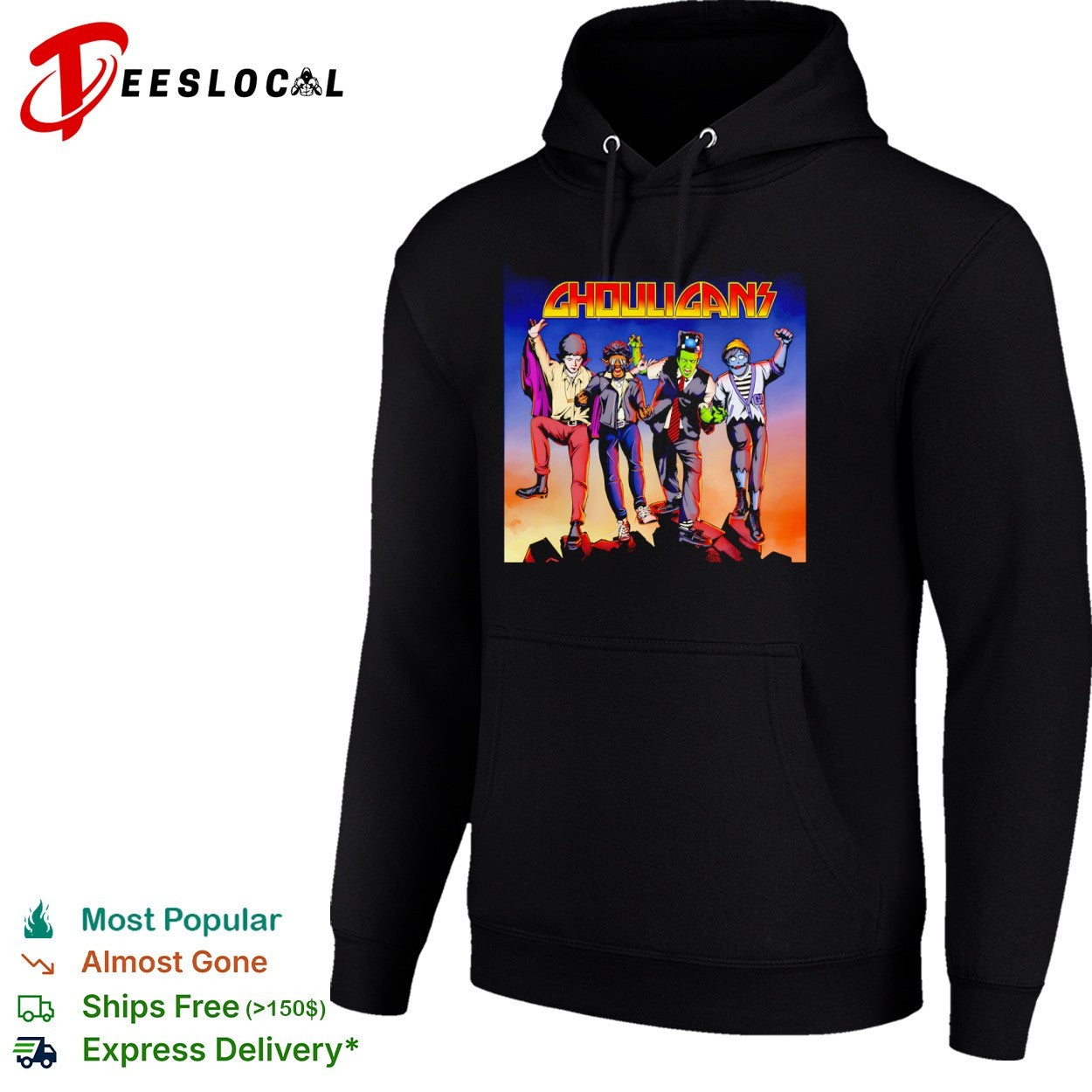 The Ghouligans monsters rock band apocalypse music shirt