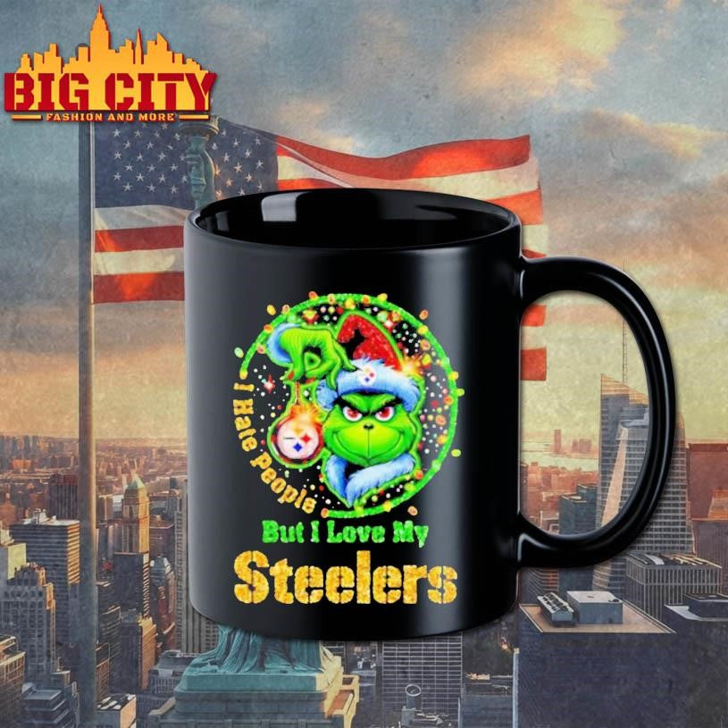 The Grinch I Hate People But I Love My Steelers Premium Shirt