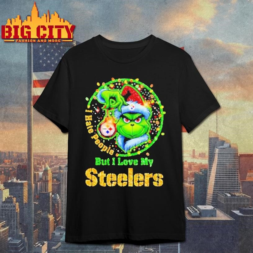 The Grinch I Hate People But I Love My Steelers Premium Shirt