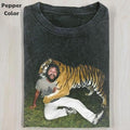 The Hangover Vintage Graphic Tee, Alan With Tiger T-Shirt, Movies Tee, Unisex Meme Cringe Funny Dumb Shirt, Menswear...