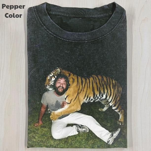 The Hangover Vintage Graphic Tee, Alan With Tiger T-Shirt, Movies Tee, Unisex Meme Cringe Funny Dumb Shirt, Menswear...