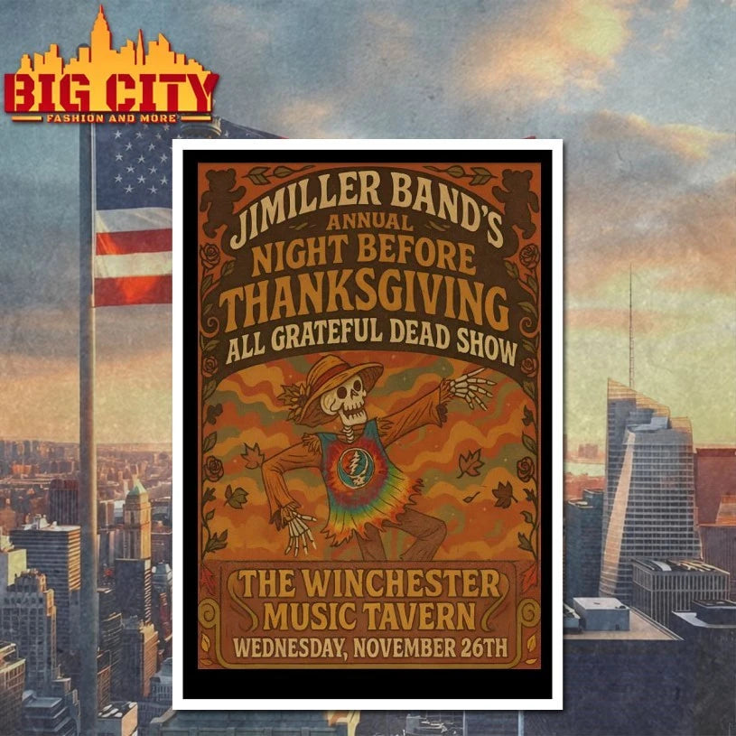 The JiMiller Band Nov 26 2025 Winchester Music Tavern in Lakewood OH Poster shirt