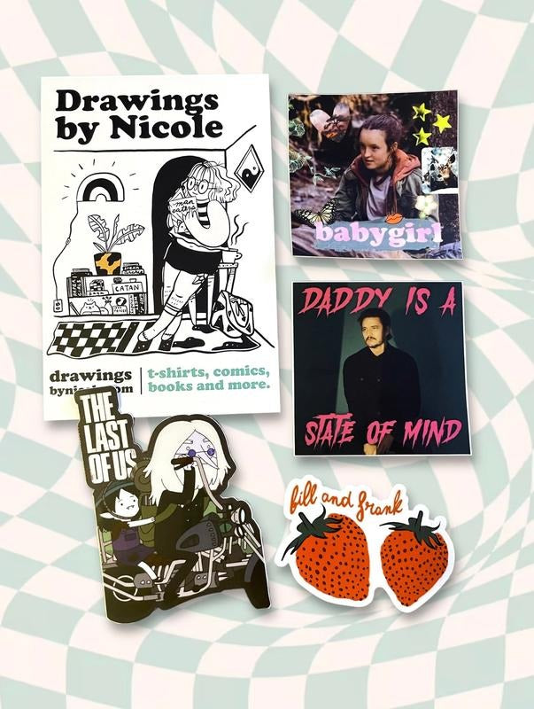 The Last of Us sticker set, includes 4 high quality vinyl stickers T-Shirts, Hoodie, Sweatshirt | CiraTrend.com