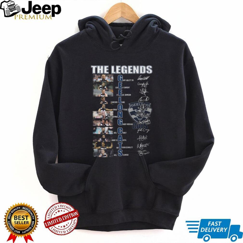The Legends of Geelong Cats Acrostic Player Signature T Shirt