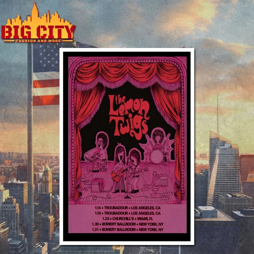 The Lemon Twigs America Tour 2026 Poster shirt