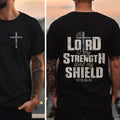 The Lord Is My Strength And My Shield Tee Cotton Casual Street Style Crew Neck Short Sleeve T-Shirt Top for Unisex...