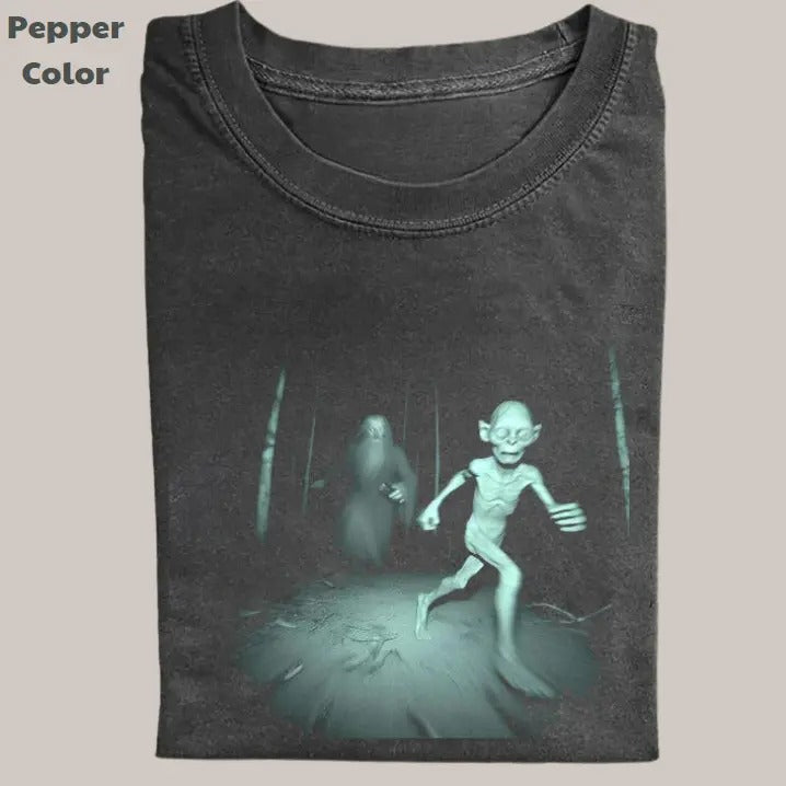 The Lord of the Rings Vintage Tee, Gollum Galdalf T-Shirt, Movie Graphic Tee, Unisex Meme Cringe Funny Dumb Shirts,...